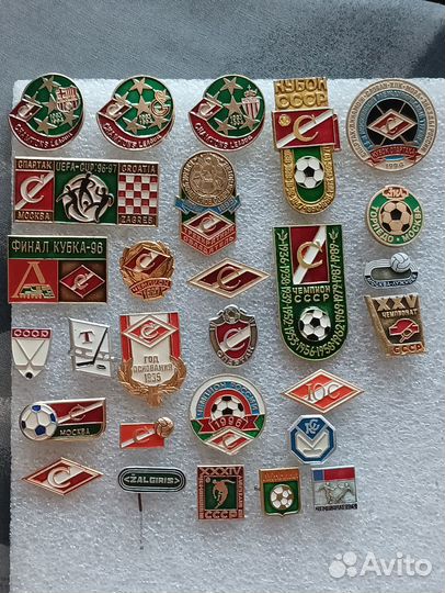 Значки футбол хоккей Спартак цска Динамо Торпедо