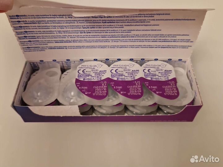Линзы контактные однодневные alcon precision 1