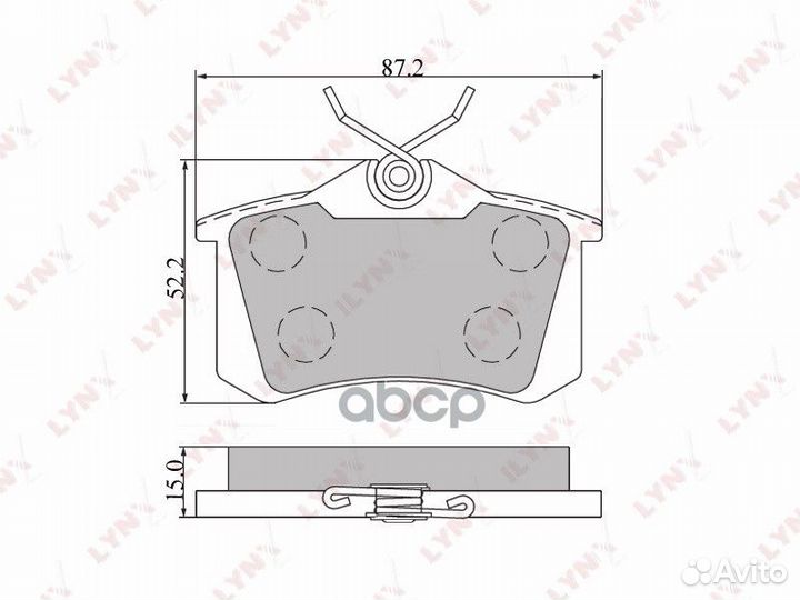 Колодки тормозные audi A4/A6/renault scenic/VW