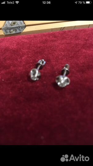 Пусеты с бриллиантами