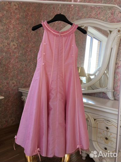 Платье для девочки розовое 6 лет рост 116