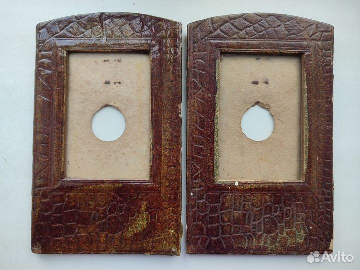 Рамки старинные под фотографии, картон, стекло