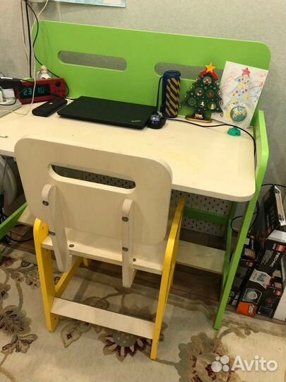 Детский диван кровать растущий стол и стул