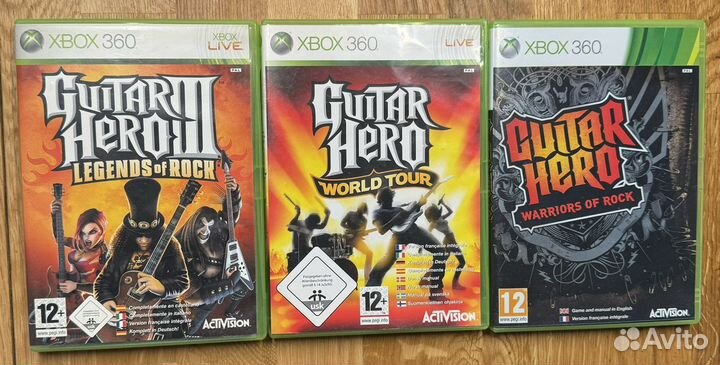 Гитары и игры Guitar Hero xbox 360