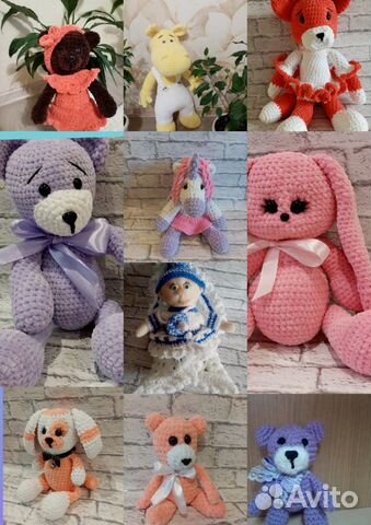 Игрушки плюшевые ручная работа