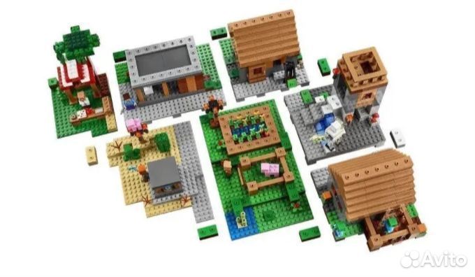 Конструктор Майнкрафт Большая деревня 1600 дет