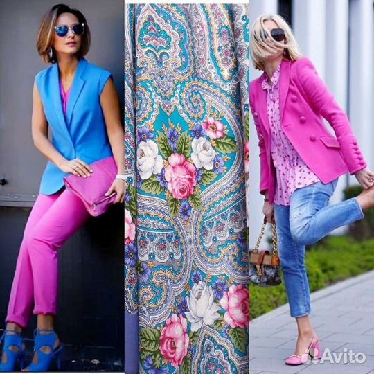 Павловопосадский шерстяной платок