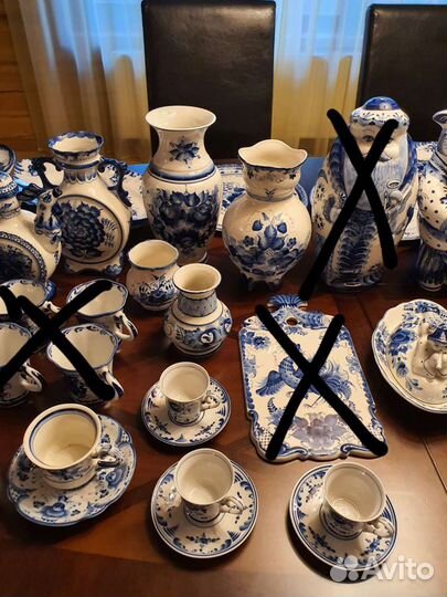 Авторская гжель 61 предмет