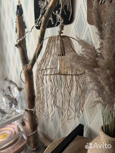 Торшер Деревянный Лофт