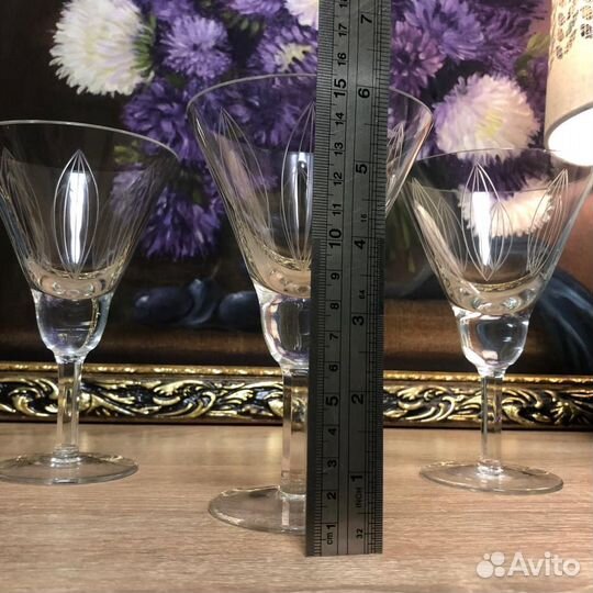 Хрустальные фужеры для шампанского Лотос