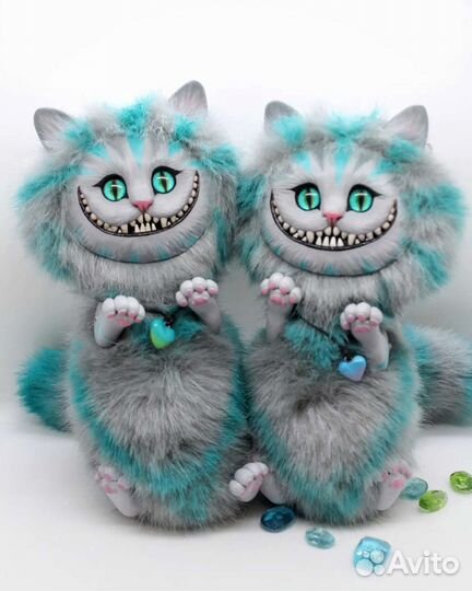 Брелоки чеширски кот образец