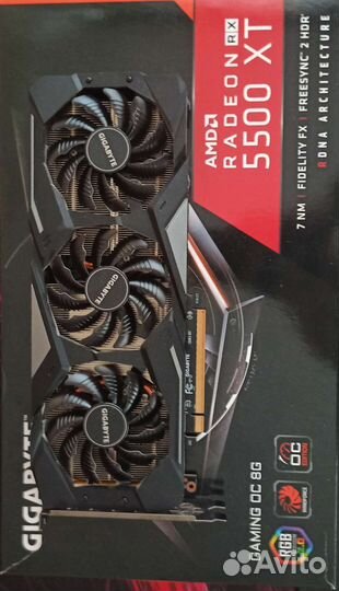 Видеокарта AMD Radeon rx 5500XT 8GB