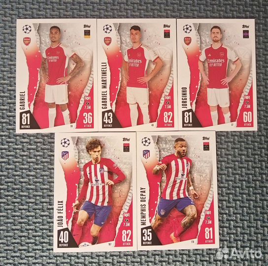 Карточки topps match attax