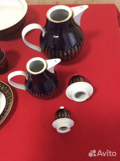 Набор столовой посуды фарфор кобальт ГДР