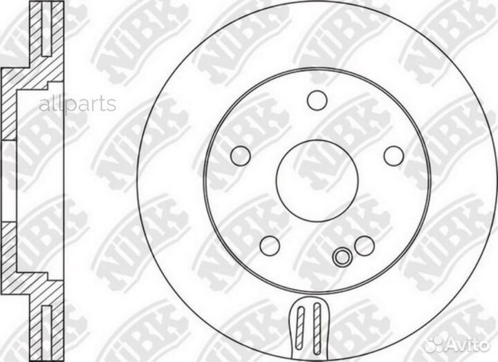 Nibk RN1596 Диск торм.пер