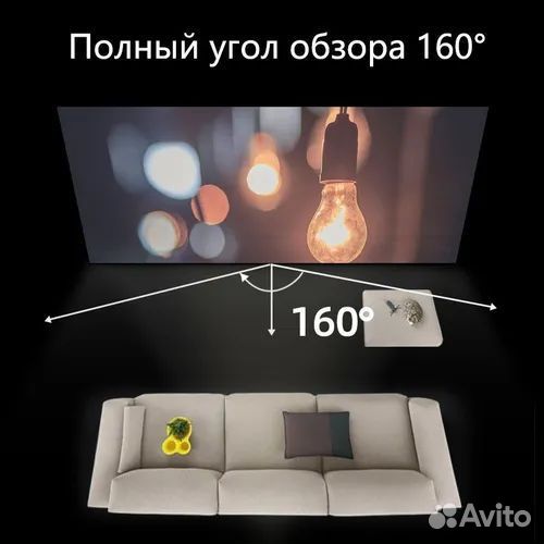 Светоотражающий экран для проектора - белый