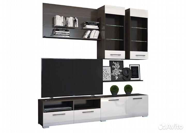 Гостиная Ненси 3 венге/капучино глянец