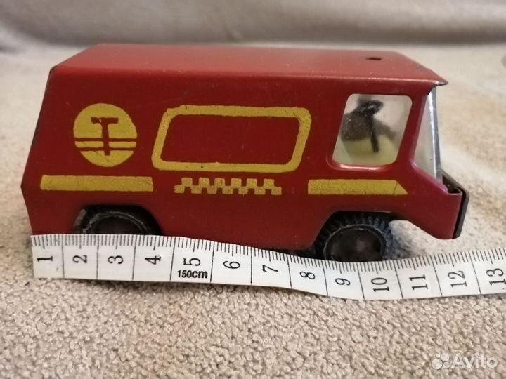 Игрушка СССР автомобиль такси винтаж