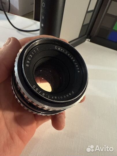 Объектив Carl Zeiss Jena Pancolar 50 1.8 zebra