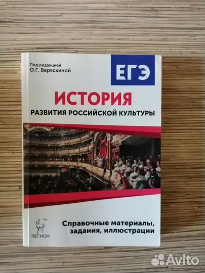 Справочник для егэ по истории российской культуры