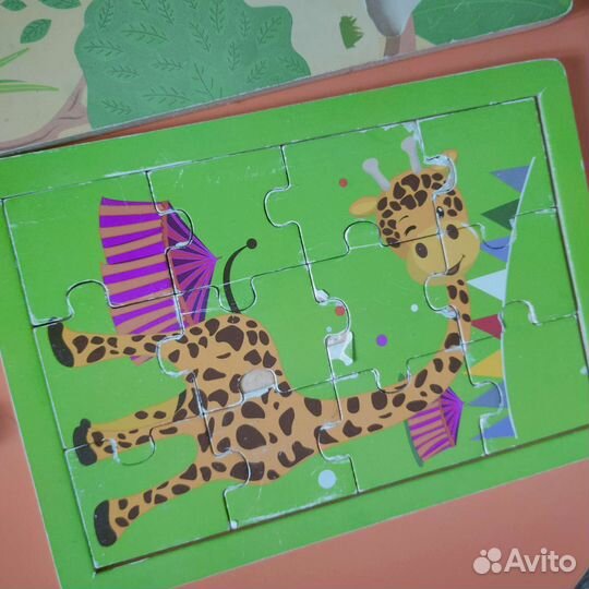 Деревянные игрушки Пазл Вкладыши Головоломка