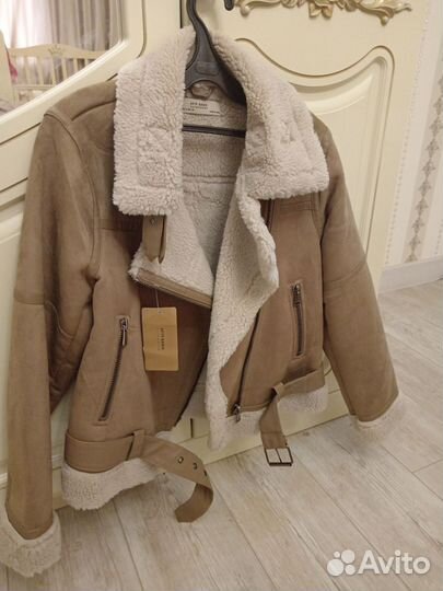 Дубленка авиатор женская 42 44