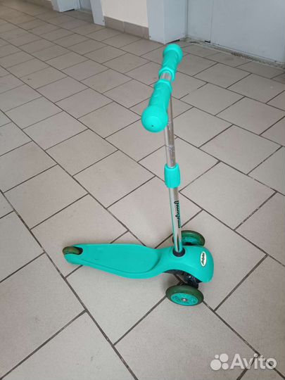 Самокат детский трехколесный светящиеся колеса