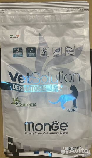 Корм для кошек monge dermatosis
