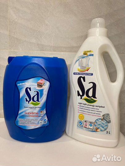 Жидкий гель порошок для стирки белья 5 л и 3л 2 шт
