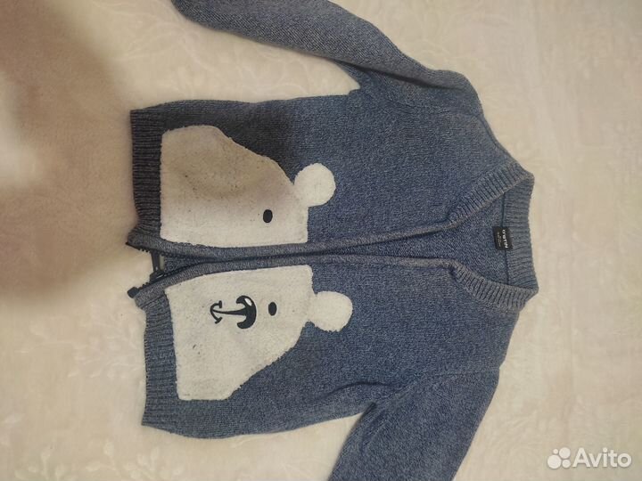 Теплая кофта на мальчика