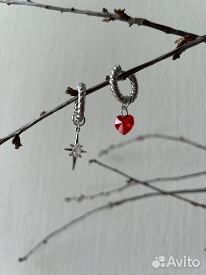 Новые серьги с подвесками Swarowski