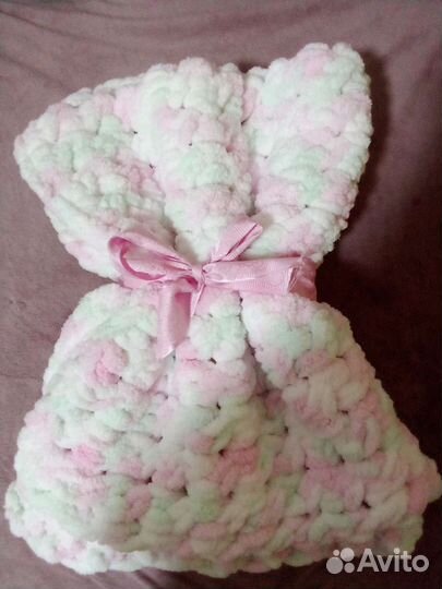 Плед детский плюшевый