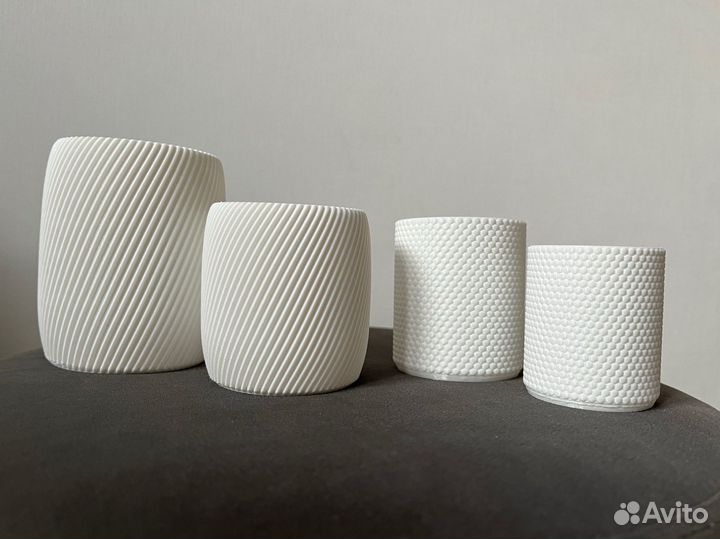 Кашпо 6 шт, опоры 3 шт для Екатерины