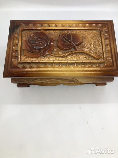 Шкатулка из дерева ручной работы СССР