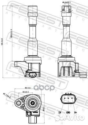 Катушка зажигания 03640001 Febest