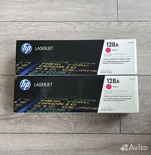 HP CE323A красный (2015 год) - 2 штуки