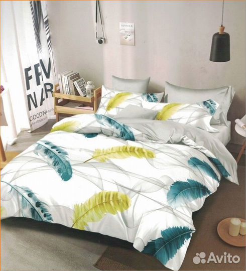 Белье постельное 1,5, 2, евро, дуэт на резинке