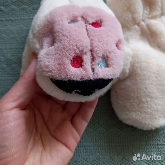 Варежки меховые детские 4- 6 лет