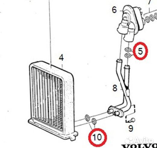 Volvo 3545586 Кольцо уплотнительное