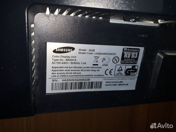 Продам Монитор Samsung 203В