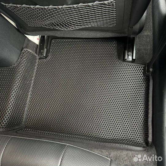 Коврики EVA 3Д на Элантра 7 серый+черный