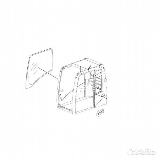 Правое окно экранная печать прицепный экскаватор/колесный экскаватор CAT 320D M325D 2346489