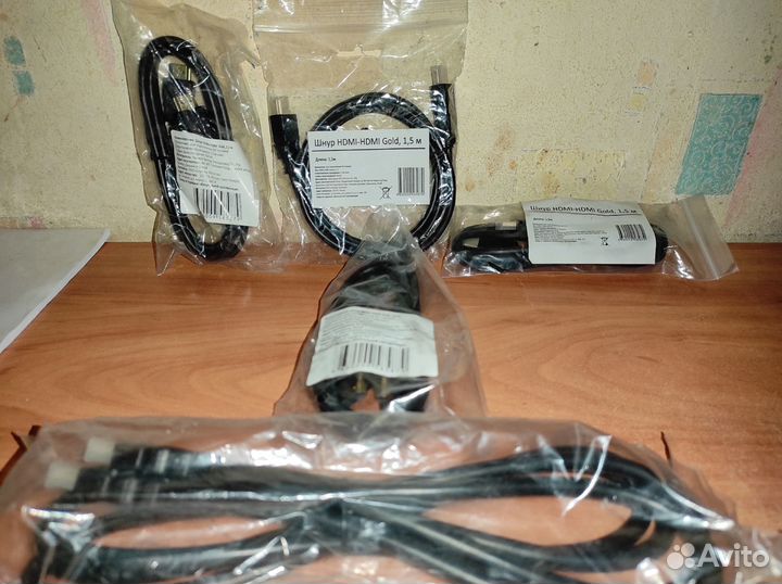 Hdmi шнуры 1,5 м gold