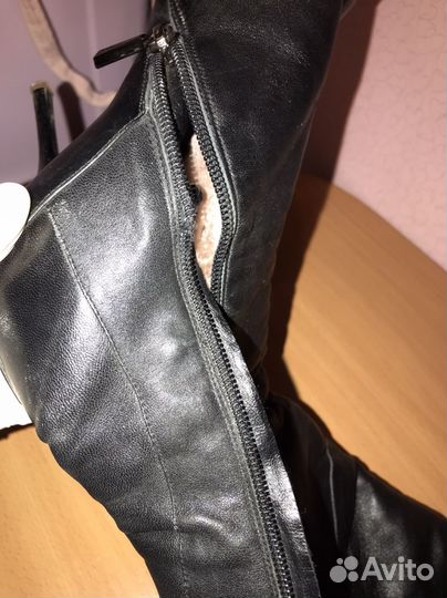 Кожаные остроносые сапоги y2k Calipso