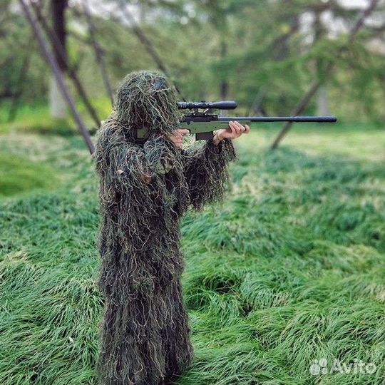 Маскировочный костюм зеленый летний