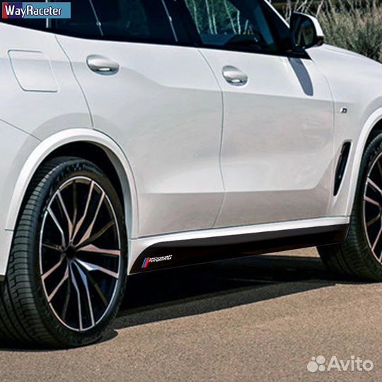 Наклейки на пороги бмв X5 M F15 G05