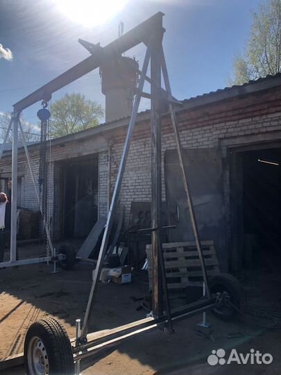 Ручной козловой кран