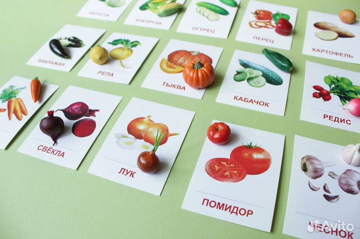 15 фигурок + инвентарь Овощи из полимерной глины