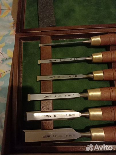 Набор плоских стамесок Narex