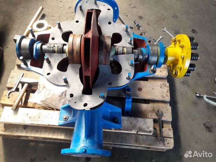 Вал, колесо рабочее, ротор в сборе, муфта